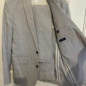 LANDS'END GRAY STRIPES SUIT
